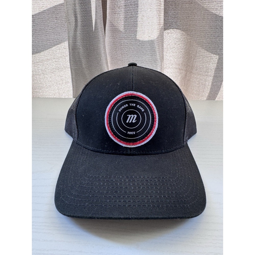 Marucci Honor The Game‎ Hat Adjustable Snapback Black Euc